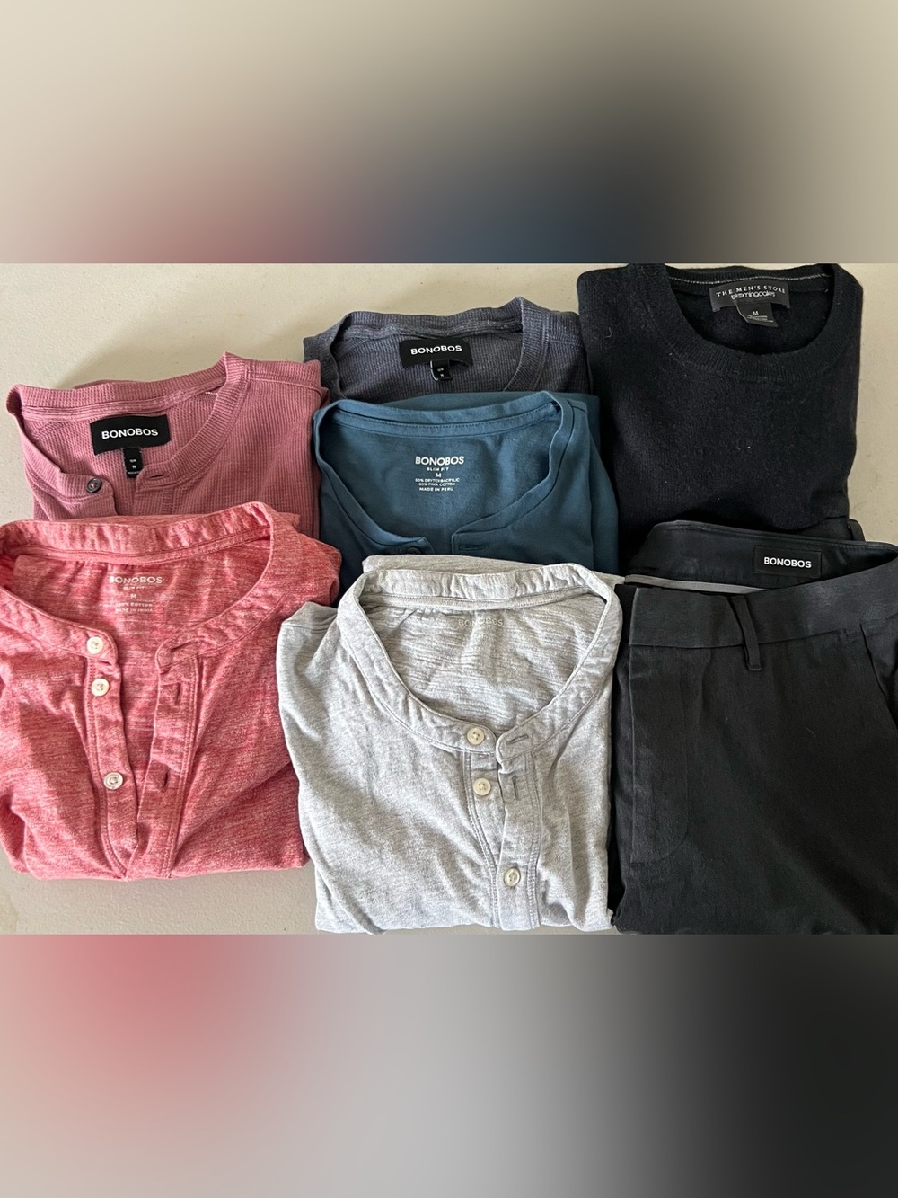 Bonobos Bundle Long Sleeve Tops & Pants, 1 Cashmere Sweater Bloomingdale’s